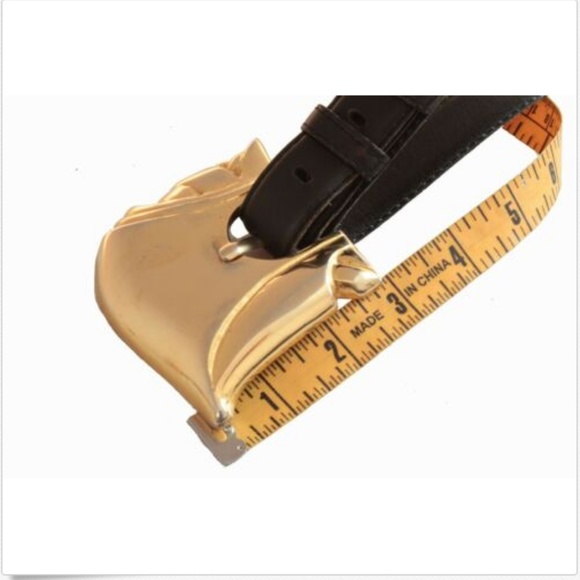 Ilana Goor Brass Belt Buckle and Belt Strap Rare Vintage Modernist Artisan main image 4